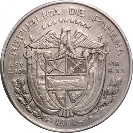 Панама 1/4 бальбоа 1961 год