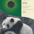 Великобритания 50 пенсов 2011 год - 50 лет со дня основания Всемирного фонда дикой природы (WWF) в буклете