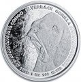 Конго 5000 франков 2020 год - Горилла