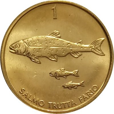 Словения 1 толар 2000 год - Форель