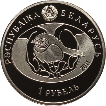 Беларусь 1 рубль 2011 год - Большой кроншнеп