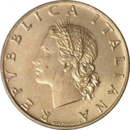 Италия 20 лир 1970 год