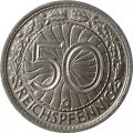 Веймарская республика 50 рейхспфеннигов 1938 год (G)