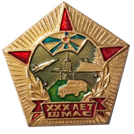 Знак XXX (30) лет ШМАС. Школа младших авиационных специалистов