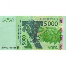 Бенин (Центральная Африка) 5000 франков 2003 (2024) год - B - UNC