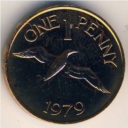 Гернси 1 пенни 1979 год - Олуша в полёте (Proof)
