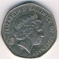 Гернси 20 пенсов 1999 год