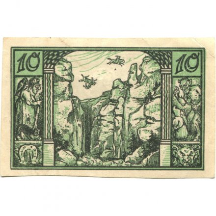 Германия (Нотгельд) 10 пфеннигов 1921 год Тале-ам-Гарц - XF