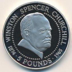 Гернси 5 фунтов 1999 год