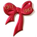 Значок Бант. Октябрьская революция. 1917-1967 (большой)