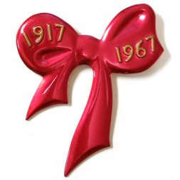 Значок Бант. Октябрьская революция. 1917-1967 (большой)
