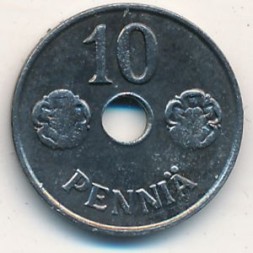 Финляндия 10 пенни 1943 год