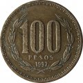 Чили 100 песо 1997 год