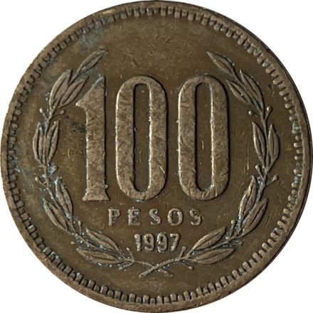 Чили 100 песо 1997 год
