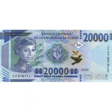 Гвинея 20000 франков 2020 год - UNC