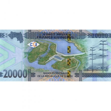 Гвинея 20000 франков 2020 год - UNC