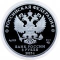 Россия 3 рубля 2025 год - 100-летие Всероссийского общества слепых