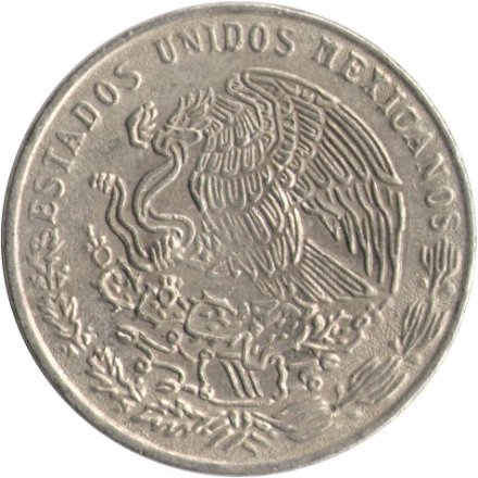 Мексика 20 сентаво 1975 год
