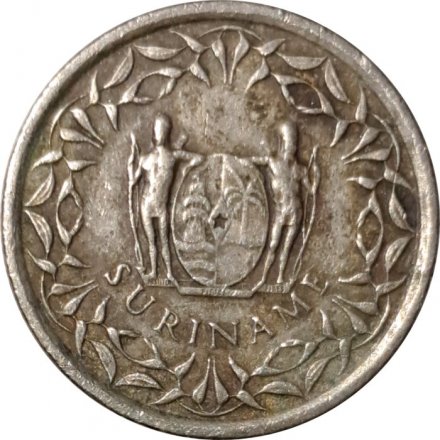 Суринам 25 центов 1988 год