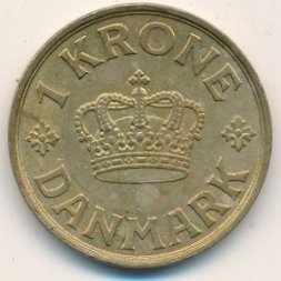 Дания 1 крона 1935 год