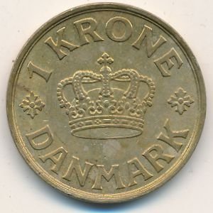 Дания 1 крона 1935 год