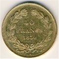 Франция 40 франков 1834 год