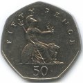 Великобритания 50 пенсов 2002 год