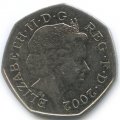 Великобритания 50 пенсов 2002 год