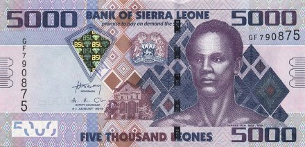 Сьерра-Леоне 5000 леоне 2013 год - Сенгбе Пье
