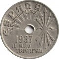 Испания 25 сентимо 1937 год