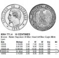 Франция 10 сантимов 1855 год Наполеон III (К)