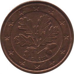 Германия 5 евроцентов 2006 год (D)