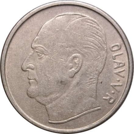 Норвегия 1 крона 1961 год - Улаф V. Лошадь