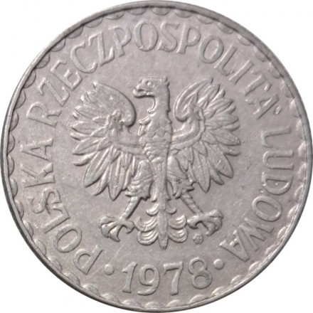 Польша 1 злотый 1978 год (MW)