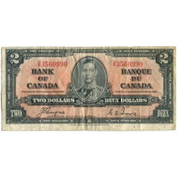 Канада 2 доллара 1937 год - F
