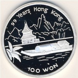 Северная Корея 100 вон 1996 год