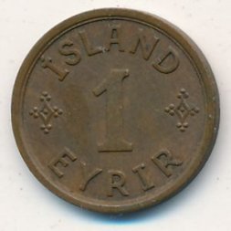 Исландия 1 эйре 1940 год