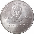 Индия 2 рупии 2009 год - 200 лет со дня рождения Луи Брайля (Калькутта)