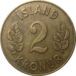 Исландия 2 кроны 1958 год