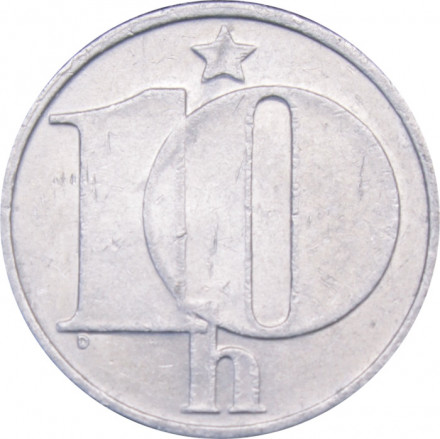 Чехословакия 10 геллеров 1976 год