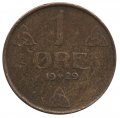Норвегия 1 эре 1929 год - Король Хокон VII