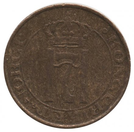 Норвегия 1 эре 1929 год - Король Хокон VII