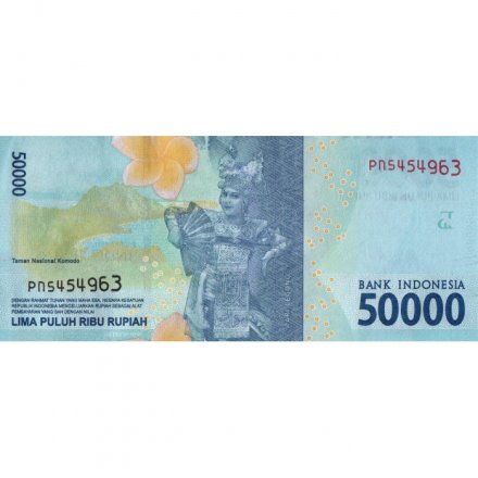 Индонезия 50000 рупий 2016 год (выпуск 2020 год) - Национальные герои. Джуанда Картавиджайя aUNC