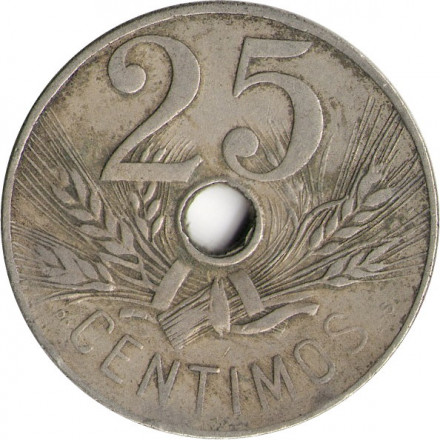 Испания 25 сентимо 1927 год - Король Альфонсо XIII