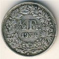 Швейцария 1/2 франка 1934 год