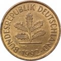 ФРГ 5 пфеннигов 1992 год (F)