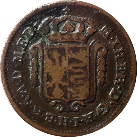 Италия Милан 1/2 сольдо 1777 год