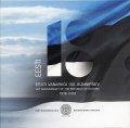 Набор из 10 монет Эстония 2018 год - 100 лет Эстонской Республике (в буклете)