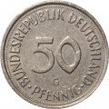 ФРГ 50 пфеннигов 1993 год (G)