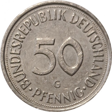 ФРГ 50 пфеннигов 1993 год (G)